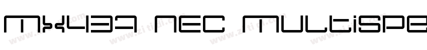 Mx437 NEC MultiSpeed字体转换
